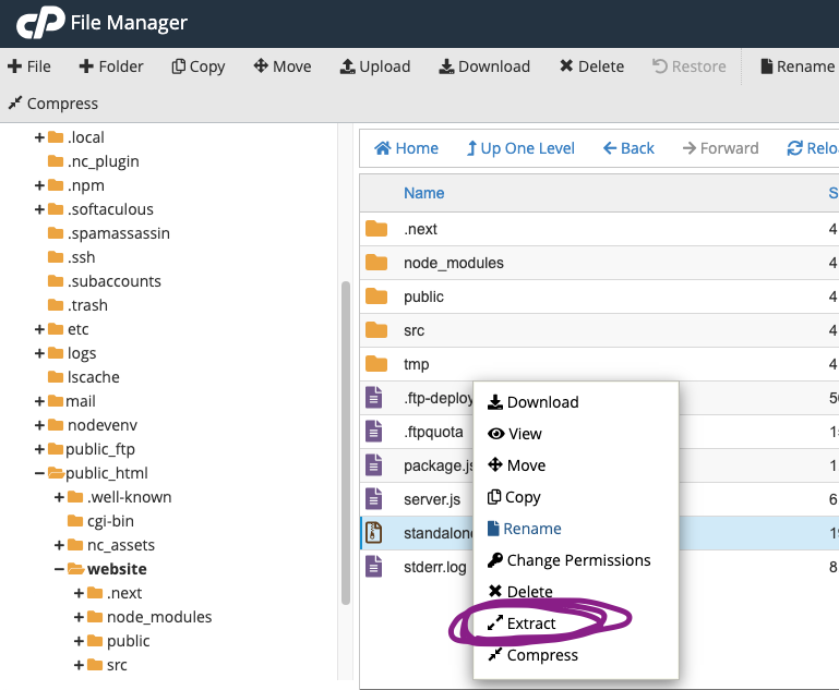 screenshot extract_zip